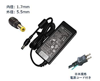【中古】【非常に良い】Emachines D620 D520 G720 G725 用ノートPC用ACアダプター　互換アダプター　ノートパソコン用電源ケーブル　パソコンコード　充電器　パワーサ tf8su2k