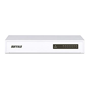 【中古】(未使用･未開封品)　BUFFALO 10/100Mbps対応 金属筺体 電源内蔵 8ポート ホワイト スイッチングハブ LSW4-TX-8NS/WH f4u0baa
