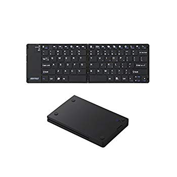 【中古】iBUFFALO Bluetooth3.0対応 折りたたみキーボード ケース付き ブラック 【PlayStation4PS4 動作確認済】 BSKBB15BK i8my1cf