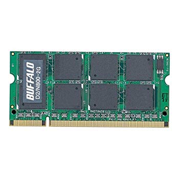 【中古】(未使用･未開封品)　BUFFALO ノートパソコン用DDR2メモリー 【 2GB 】 PC2-6400 800MHz 200Pin DDR2 S.ODIMM [ D2/N800-2G ] sdt40b8