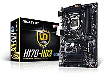 【中古】GIGABYTE Intel H170手当て仕掛ける積み上げる ATX お母さんゲーム盤GA-H170-固定ディスク3 w17b8b5