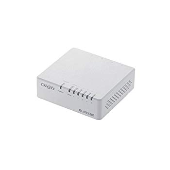 【中古】(未使用･未開封品)　エレコム スイッチングハブ ギガビット 5ポート マグネット付き AC電源 EHC-G05PA-JW-K kmdlckf