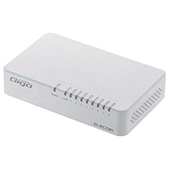 【中古】エレコム スイッチングハブ ギガビット 8ポート マグネット付き AC電源 EHC-G08PA-JB-K qqffhab|ドリエムコーポレーション