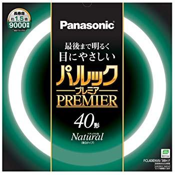 【中古】(未使用･未開封品) パナソニック 丸形蛍光灯(FCL) パルックプレミア 40W形 G10q ナチュラル色 FCL40ENW38HF p1m72rm