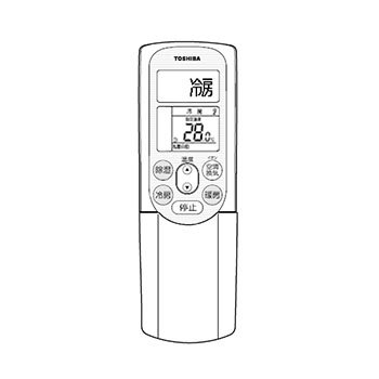 【中古】(未使用･未開封品)　東芝純正パーツ　エアコン用リモコン　WH-F2N　4306S445 f4u0baa