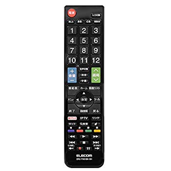 【中古】(未使用･未開封品)　エレコム テレビリモコン SHARP シャープ アクオス用 【設定不要ですぐに使えるかんたんリモコン】 ブラック ERC-TV01BK-SH 6k88evb｜ドリエムコーポレーション