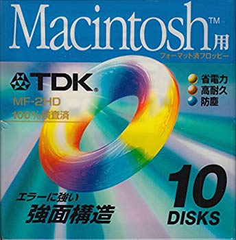 【中古】(未当てはめる･未開封品) TDK Macintosh用 3.5inディスケット 10枚容器に並べる MF2固定ディスク-MCX10なおなお書き df5ndr3