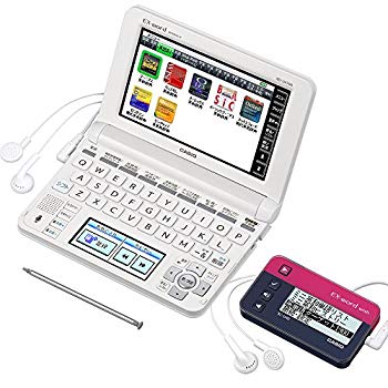 【中古】【人並み外れたに似つかわしい】カシオ EX-word 高校生模範例 陰電子字引き ＆デジタル言葉帳仕掛ける XD-U40SET [XD-U4700＆XC-U40] (言葉帳 サクラ色) w17b8b5