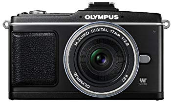 【中古】OLYMPUS ミラーレス一眼 PEN E-P2 パンケーキキット ブラック E-P2PKIT-BLK wyw801m｜ドリエムコーポレーション