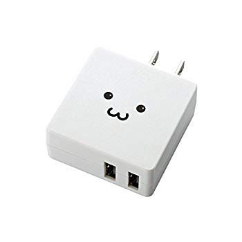 【中古】(未使用･未開封品)　エレコム スマホ用AC充電器/2A/2台同時/USB-Aメス2ポート 0pbj0lf