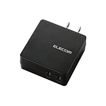 【中古】(未使用･未開封品)　エレコム スマホ用AC充電器/2A/2台同時/USB-Aメス2ポート 0pbj0lf