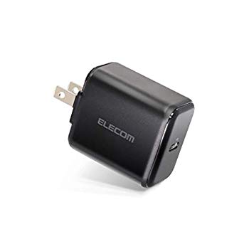 【中古】(未使用･未開封品)　エレコム USB 充電器 ACアダプター コンセント [ スマホ/タブレット 対応 ] usb type c ×1ポート PD対応 18W 折畳式プラグ PSE適合 ブラック MP p706p5g