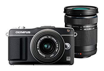 【中古】OLYMPUS 銀鏡受け答え一眼 PEN mini E-PM2 ダブルズームキット 黒いこと E-PM2 DZKIT BLK i8my1cf