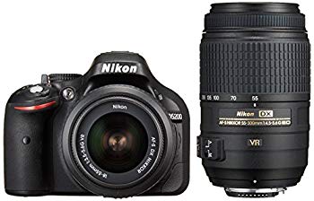 【中古】【非常に良い】Nikon デジタル一眼レフカメラ D5200 ダブルズームキット AF-S DX NIKKOR 18-55mm f/3.5-5.6G VR/ AF-S DX NIKKOR 55-300mm f/4.5-5.6G ED VR ブ i8my1cf
