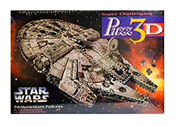 【中古】本格仕様の立体模型★スターウォーズ　ミレニアムファルコン　３Dジグソーパズル(857ピース)　Wrebbit社【並行輸入】