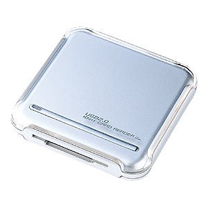 【中古】【非常に良い】サンワサプライ (シルバー)USB2.0 10in1カードリーダライタ ADR-10U2SV