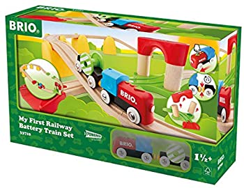 【中古】BRIO (ブリオ) 軌跡通い路 マイ一塁手 バッテリーパワーレールセット [ 木製軌跡 手あそび ] 33710