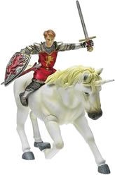 【中古】ナルニア バトルスケールフィギュア ピーター&一角獣