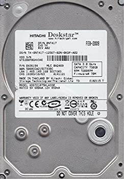 【中古】hds721075kla330、PN 0?a36194、MLC ba2469、Hitachi 750?GB SATA 3.5ハードドライブ|ドリエムコーポレーション