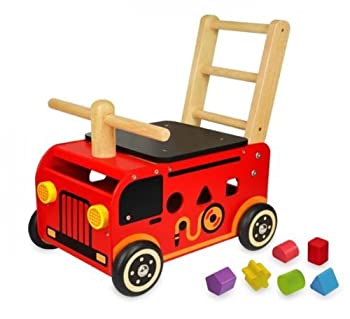 【中古】I\u0027mTOY ウォーカー\u0026ライド 消防自動車 IM-87480