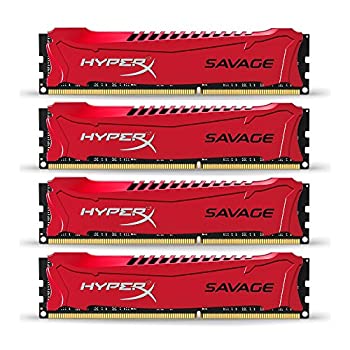 【中古】キングストン Kingston 事務机とっ始め 大層らしい時辰儀パソコン用記憶装置 DDR3-1600 (パソコン3-12800) 8GBx4枚 HyperX Savage CL9 1.5V Non-ECC DIMM 240pin