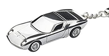 【中古】AUTOart 1/87スケール ランボルギーニ ミウラ キーチェーン (アルミニウム) 完成品