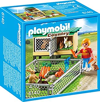 【中古】Playmobil Country Rabbit Pen with Hutch