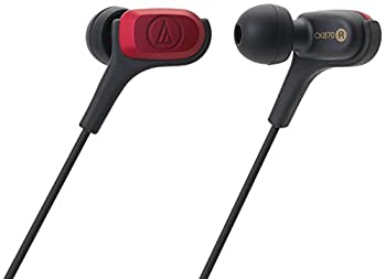 【中古】【非常に良い】audio-technica カナル型イヤホン バランスド・アーマチュア型 レッド ATH-CKB70 RD