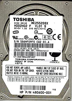 【中古】Toshiba mk2552gsx 250?GB hdd2h02?F vl01?S b0?/ lv011?C