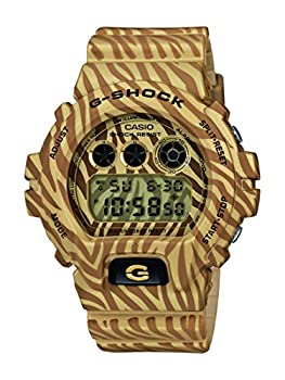 【中古】【人並み外れたに似つかわしい】CASIO(カシオ) G-SHOCK Gぼうぜん自失 ウオッチ 6900 押さえる模範例 DW-6900ZB-9 DR ゼブラ 化けの皮 続きもの ゴールド （逆インポート品）