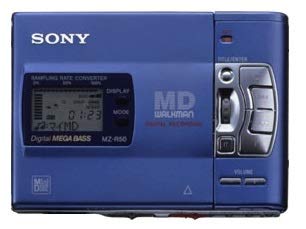 【中古】SONY ソニー MZ-R50-L 青味 携帯型MDリコーダー （吹き込み/生まれ変わり兼用機/録再/MDウォークマン）