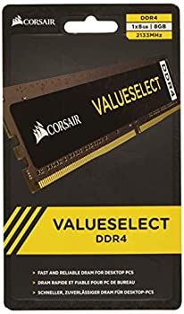 【中古】CORSAIR DDR4 メモリモジュール Value Select Series 8GB×1枚キット CMV8GX4M1A2133C15