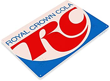 【中古】【人並み外れたに似つかわしい】Tin Sign a154ロイヤルクラウンコーラRoyal Crown CokeレトロSoda Shop Store勝手もと金属元素かざり付けるほら穴
