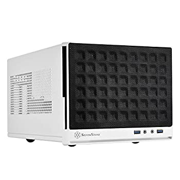 【中古】SilverStone SUGOシリーズ Mini-ITX対応キューブ型PCケース メッシュフロントパネル ブラック&ホワイト SST-SG13WB 【国内正規代理店品】