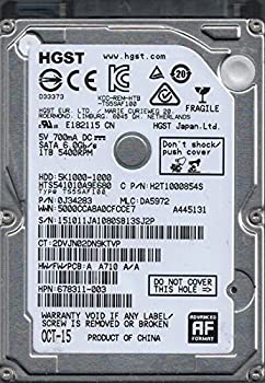 【中古】hts541010?a9e680?P/N : 0j34283?MLC : da5972?HGST 1tb中国|ドリエムコーポレーション