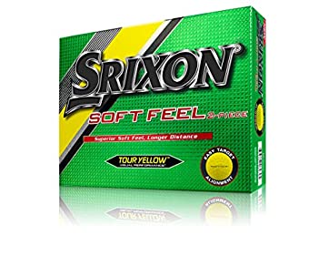 【中古】SRIXON(スリクソン) ゴルフボール Soft Feel Soft Feel (ソフト フィール) ゴルフボール 2ピース構造 2016年モデル 並行輸入品 (1ダース) イエ｜ドリエムコーポレーション