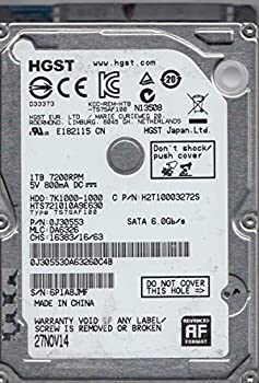 【中古】【非常に良い】hts721010?a9e630、PN 0j30553、MLC da6326、Hitachi 1?TBハードドライブSATA 2.5