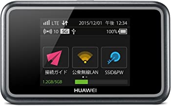 【中古】【非常に良い】HUAWEI モバイルWi-Fi E5383(Micro SIM / WiFi接続10台 / LTE Cat6対応 / 2.4インチ タッチスクリーン) E5383S-327【日本正規代理店品】 E5383S-