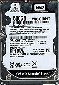 【中古】Western Digital WD5000BPKT-00PK4T0 500GB DCM: HHCTJHB [並行輸入品]｜ドリエムコーポレーション