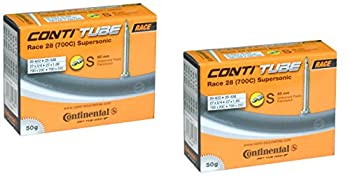 【中古】2本仕掛ける コンチネンタル(CONTINENTAL) 超軽さ熱電子管 Supersonic 百貨店ソニック Race28 (700×20/25c(弁膜長42粍)) [並行輸入品]