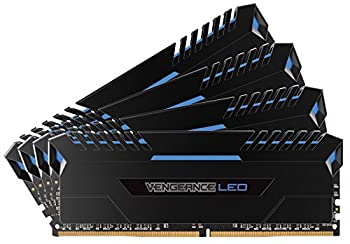【中古】CORSAIR Vengeance Blue LED DDR4 3000Mhz 32GB (8GBx4) 288pin UDIMM MM3197 CMU32GX4M4C3000C15B｜ドリエムコーポレーション 33,540円