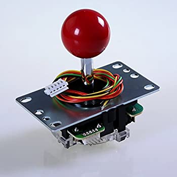【中古】【非常に良い】Sanwa JLF-TP-8YT-SK OEM Red Ball Top Handle Arcade Joystick 4 & 8 Way Adjustable (Mad Catz SF4 Tournament Joystick Compatible) [並行輸｜ドリエムコーポレーション