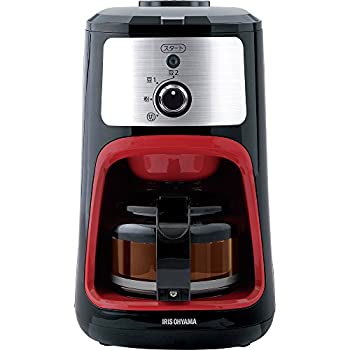 【中古】アイリスオーヤマ コーヒーメーカー 全自動 メッシュフィルター付き 1~4杯用 ブラック IAC-A600｜ドリエムコーポレーション
