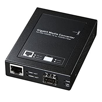 【中古】サンワサプライ 光メディアコンバータ(SFPモジュール・マルチ/シングルモード・ブリッジ型) LAN-EC212RF