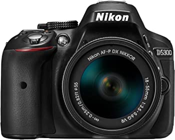 【中古】Nikon デジタル一眼レフカメラ D5300 AF-P 18-55 VR レンズキット ブラック D5300LKP18-55