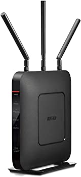 【中古】BUFFALO 無線LAN 無線電話ローカルエリアネットワーク ルータ WXR-1751DHP2 11ac ac1750 1300+450Mbps デュアルダンス楽隊 4LDK 3階建向け 【iPhone8/iPhoneX/iPhoneXS/Amazon Ech