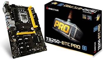 【中古】BIOSTAR ULTRA PRO CRYPTO-MINING お母さんゲーム盤 結核症250-BTC PRO