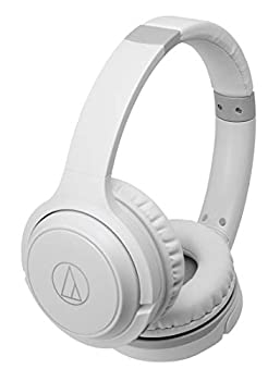 【中古】【非常に良い】audio-technica ワイヤレスヘッドホン 最大40時間再生 Bluetooth マイク付き 密閉型 ホワイト ATH-S200BT WH|ドリエムコーポレーション