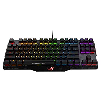 【中古】ASUS ゲーミングキーボード AURA SYNC 対応 RGB メカニカルゲーミングキーボード 脱着式テンキーパッド Nキーロールオーバー MA01 CLAYMORE/BL/U画像