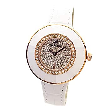 【中古】【非常に良い】[スワロフスキー]SWAROVSKI レディース OCTEA DRESSY クリスタル ホワイトレザー 5095383 腕時計 [並行輸入品]